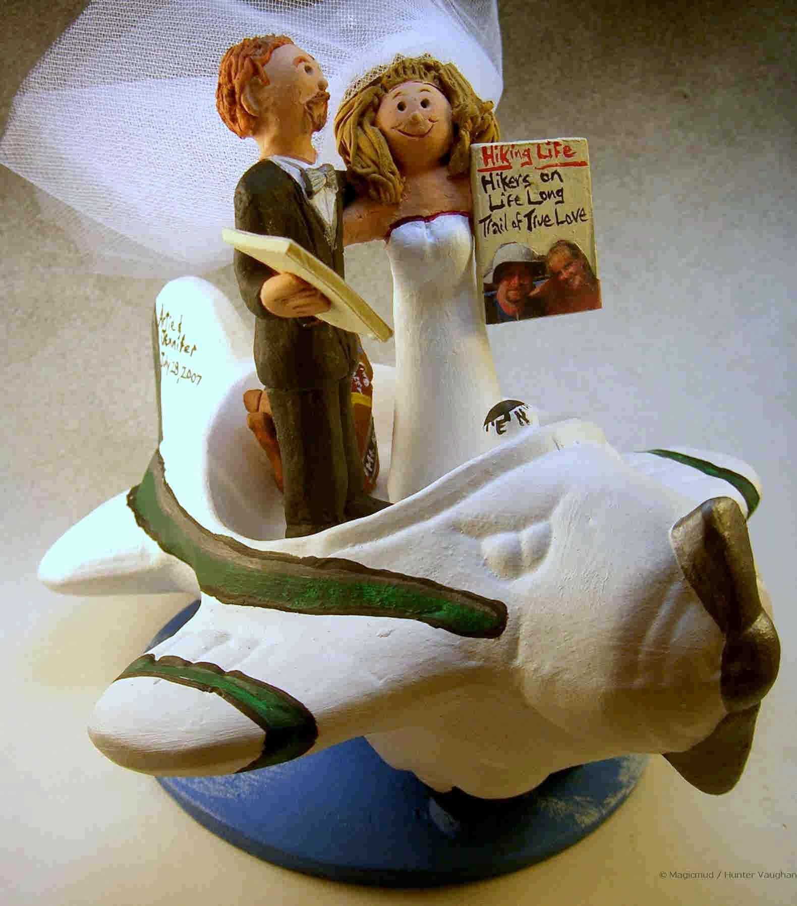 Airplane Themed Wedding Cake Topper