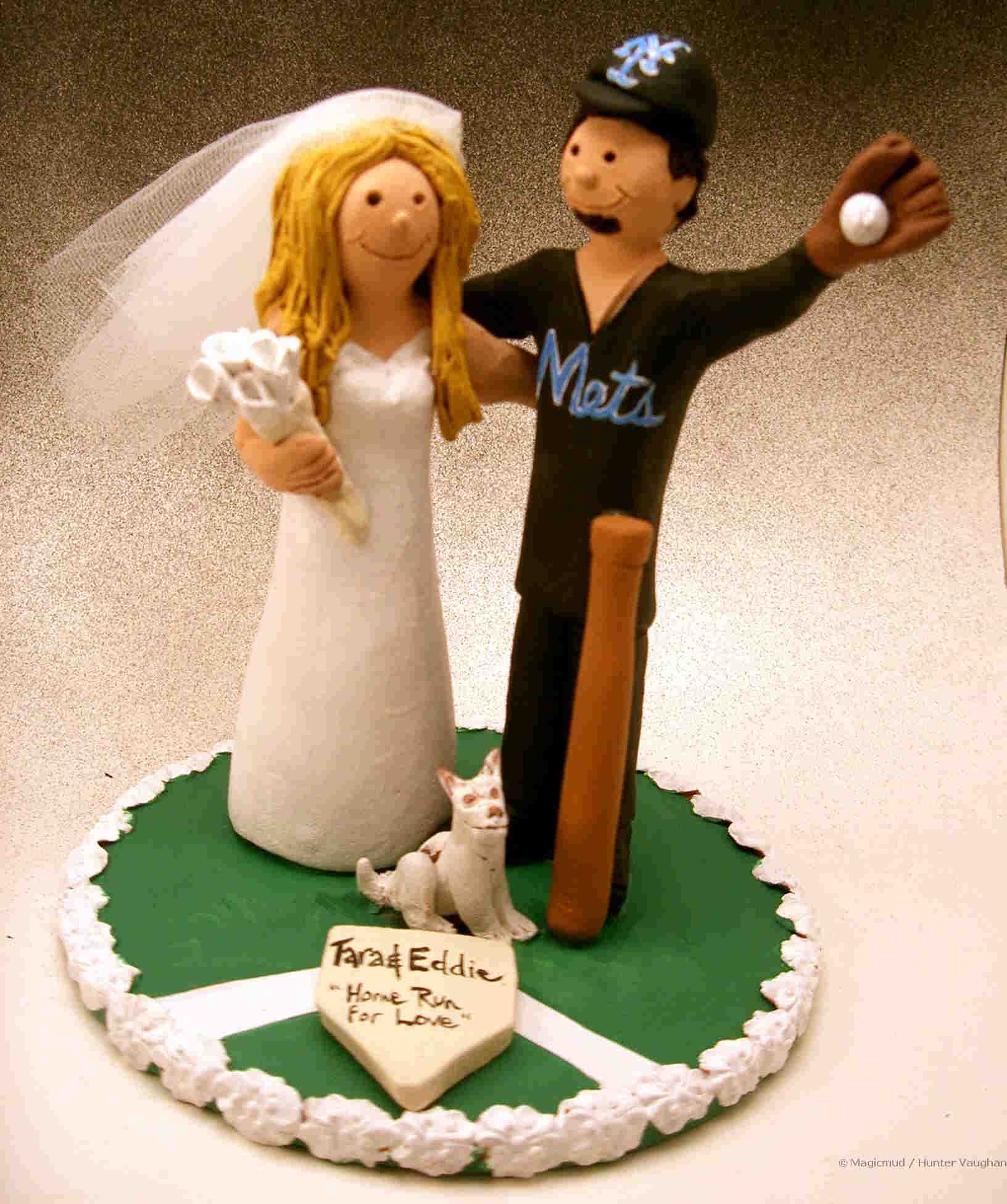 Baseball Wedding Cake Topper