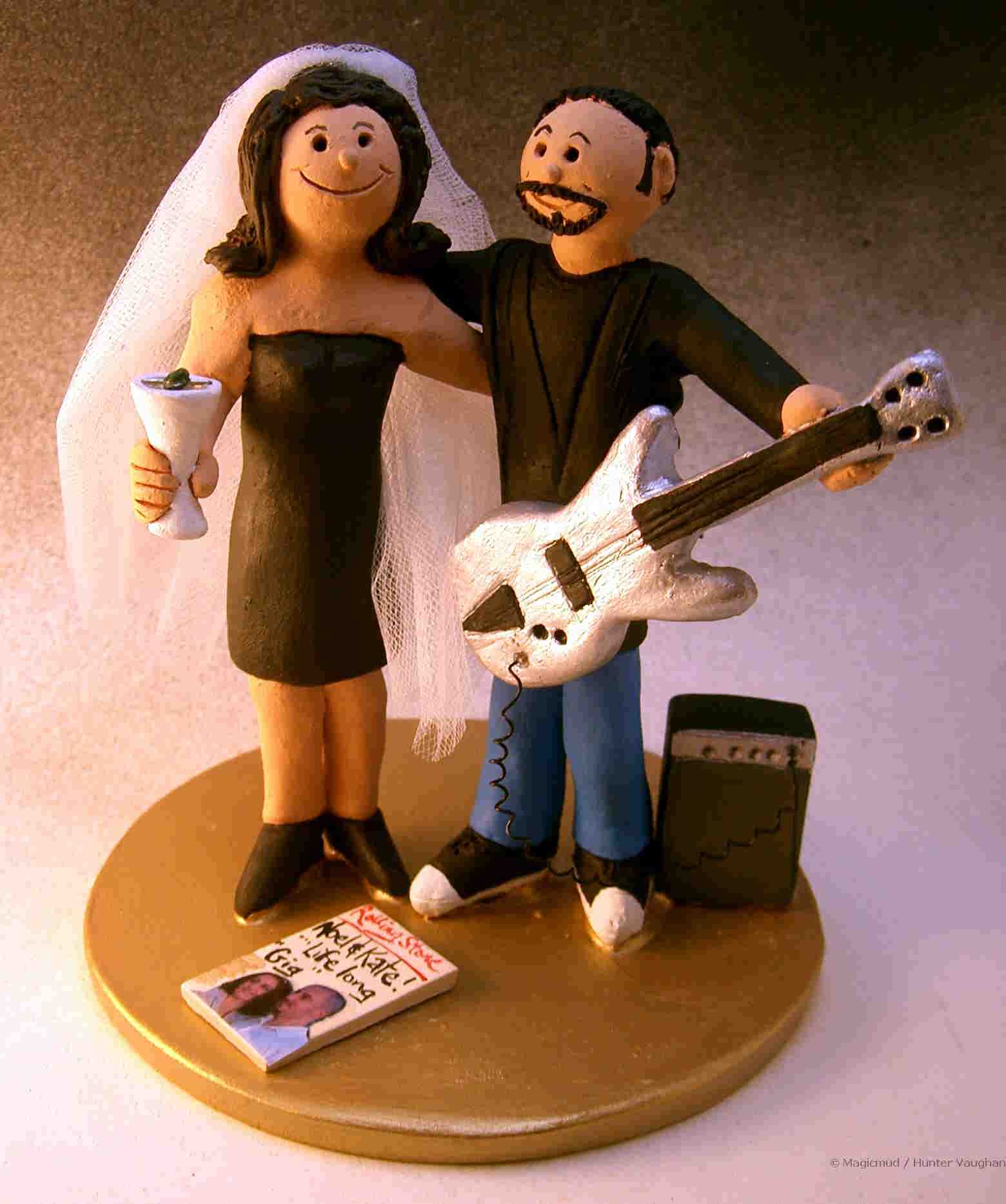Bass Players Wedding Cake Topper