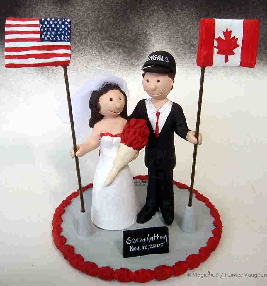 Flags of any nation can be incorporated into your cake topper
