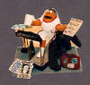  Personalized business figurine, a great office gift for fashion executive, on treadmill, suitcase, contracts, and more.