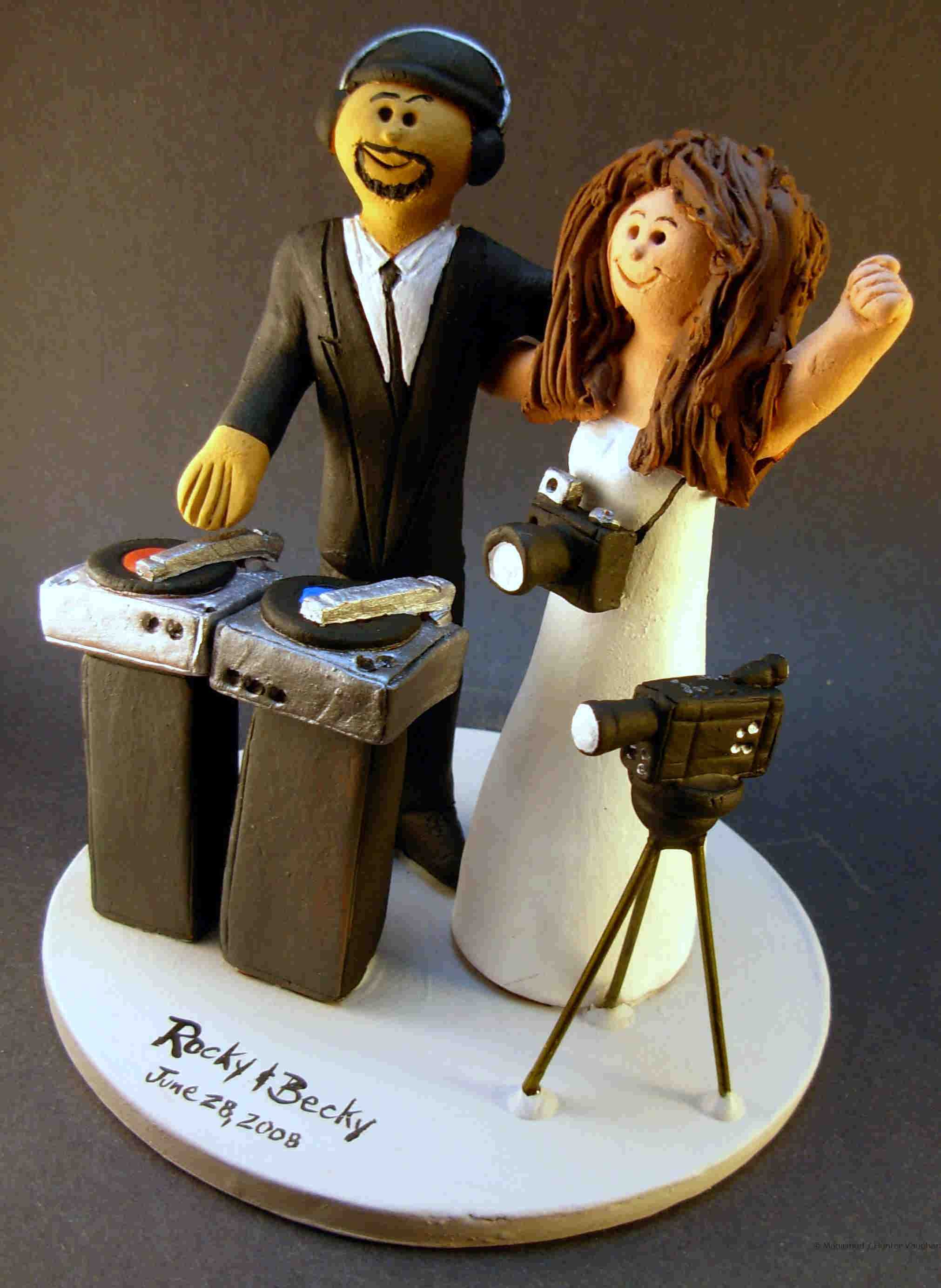 DJ's Wedding Cake Topper