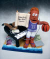 Bar Mitzvah Figurine, custom made with his favorite pastimes. A gift available no where else.