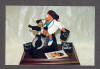 Medical statue of female doctor with her stethescope at the ready, while spinning on her workout bike. A great Doctore's Gift! and 