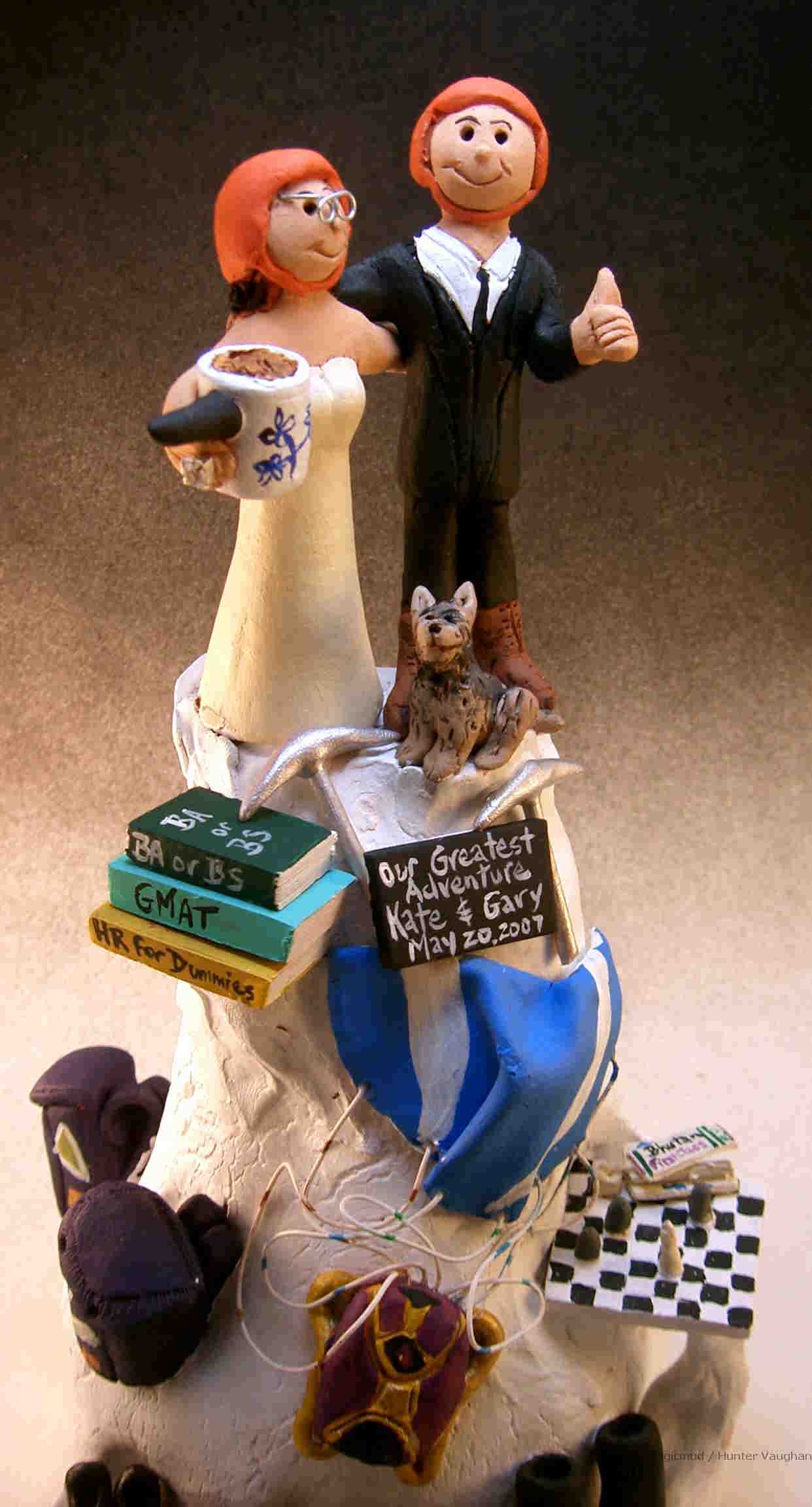Wedding Cake Topper for Mountain Climbers