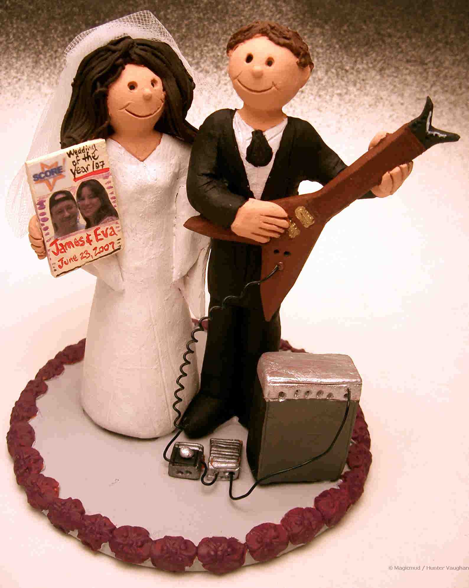 Musician's Wedding Cake Topper