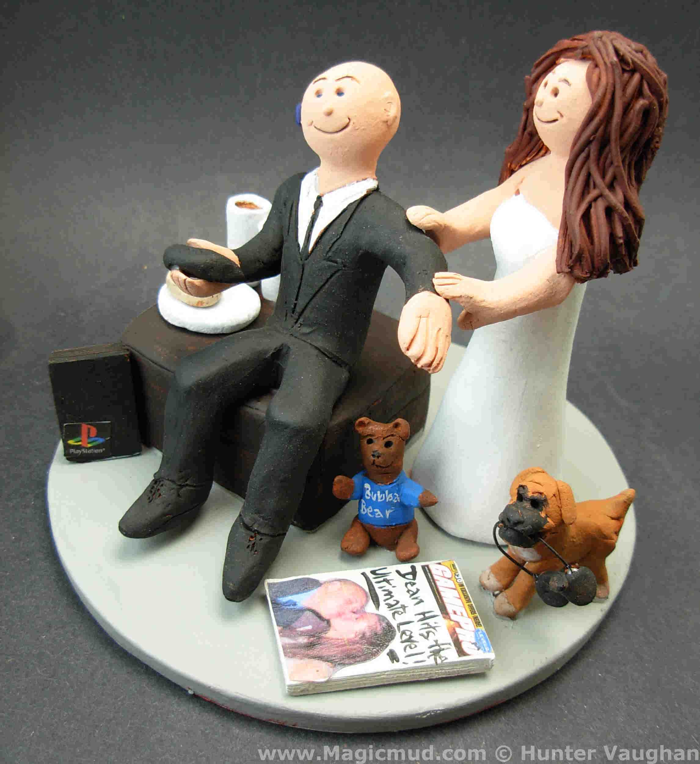 Playstation Wedding Cake Topper