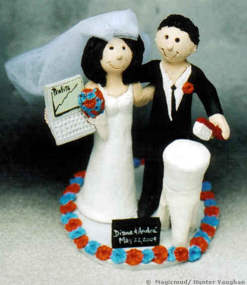 Any items of personalization can be included in your custom cake topper