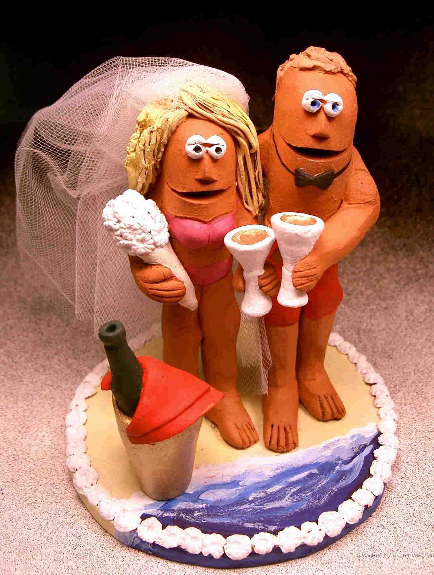 Married on the Beach Cake Topper!!