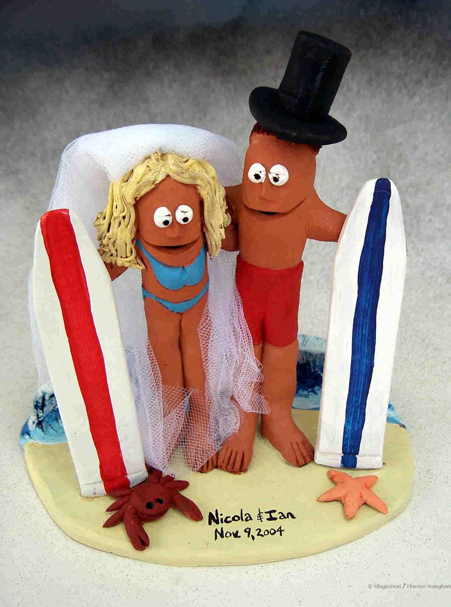 Kick up some sand with a unique cake topper!
