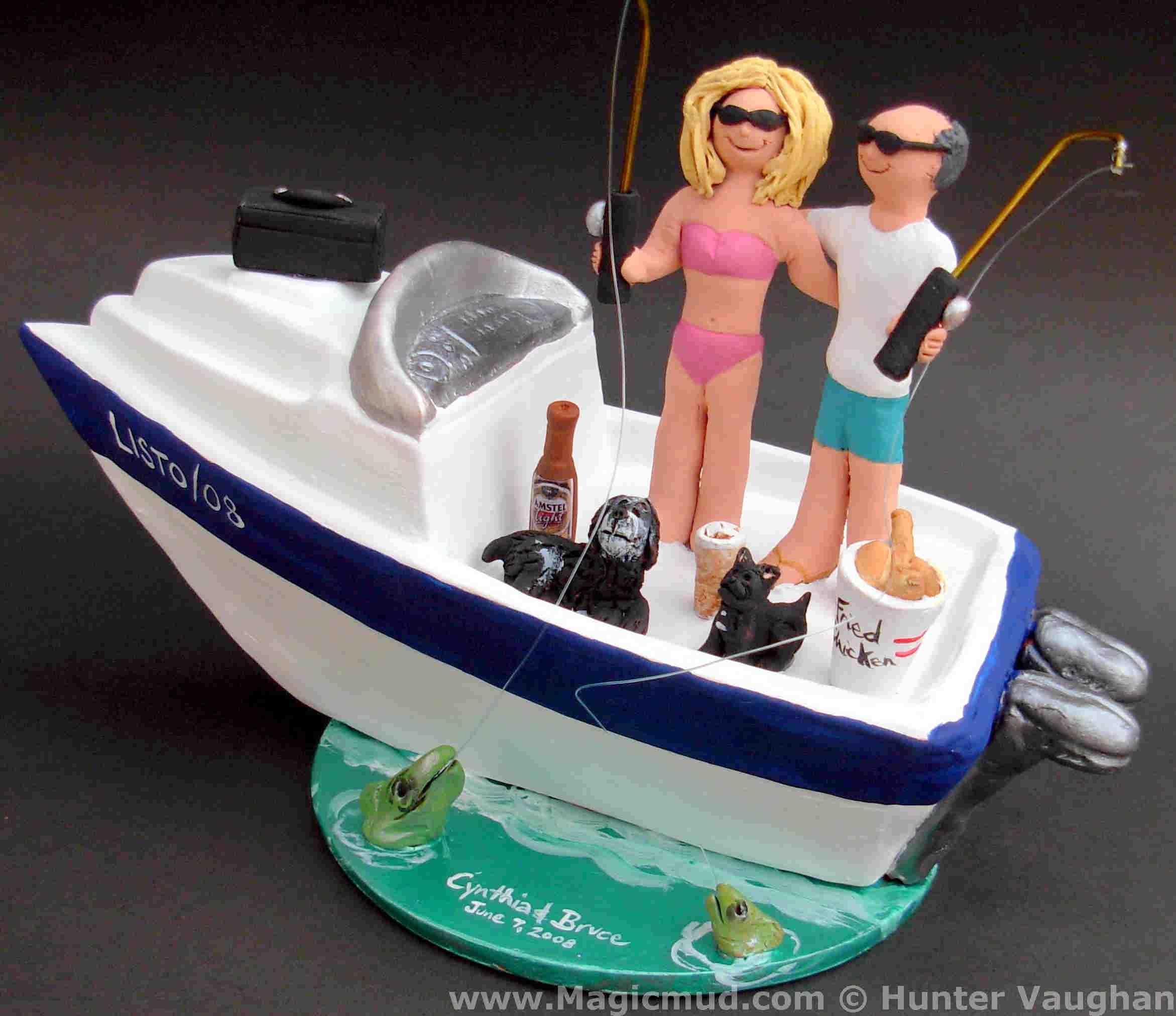 Boating Wedding Cake Toppers