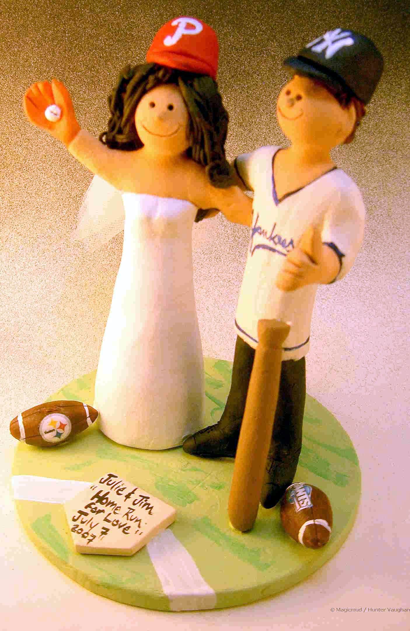 Yankee's Fan's Wedding Cake Topper