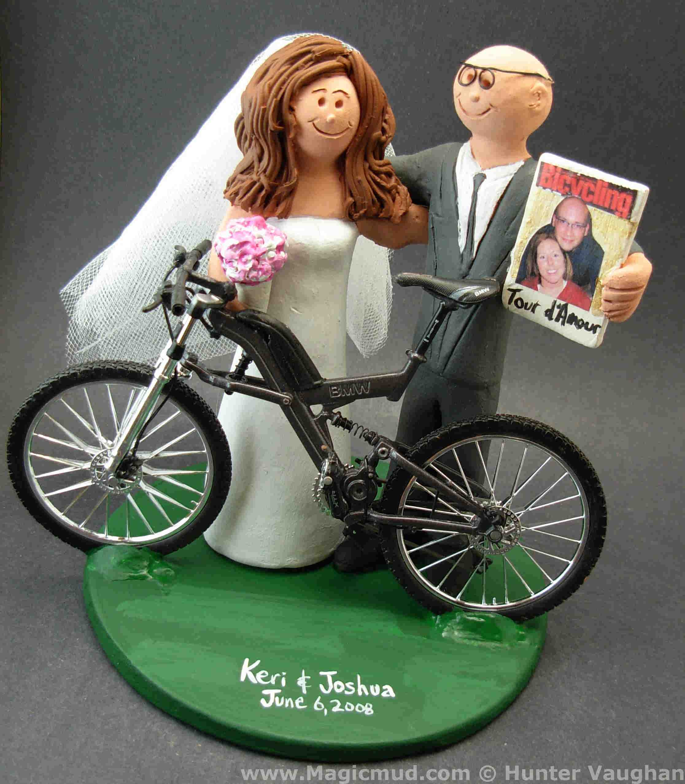 Bicycle Wedding Cake Topper