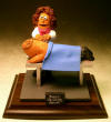 Persoanlized gift for a Massage Therapist, a customized ceramic statue