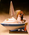 Yachtsman's Wedding Cake Topper...True Love Ahoy!!