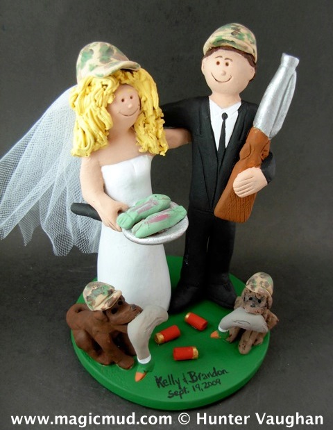 Duck Hunter's Wedding Cake Topper