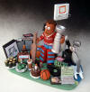 Bar Mitzvah Cake Topper/Figurine for an athletic young man will score big! 