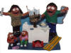 Judaica gift ...Family Figurine made to order...Channukah is here!