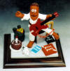 Customized Bar Mitzvah Cake Topper , He's got his guitar, pet rabbit, favorite food and more
