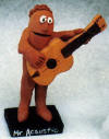 Clay Caricature of an Acoustic Guitarist