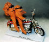  Clay Figurine of Him and Her on a Harley