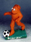  Clay Caricature of a guy Playing Soccer 