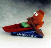 Clay Figurine in a canoe can be customized for you