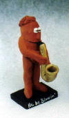 Clay Caricature of a saxophonist