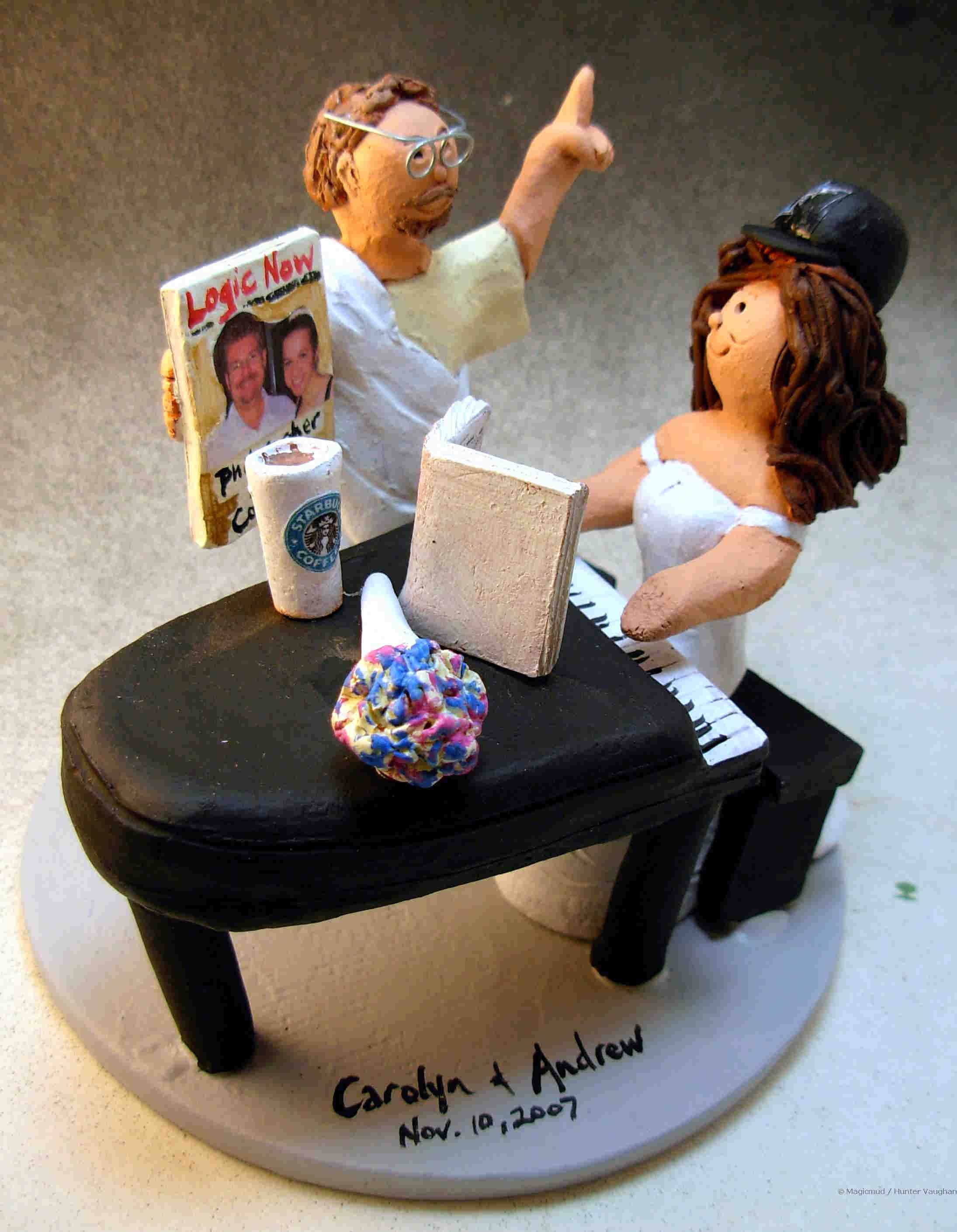 Philosopher's Wedding Cake Topper