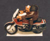 Custom motorcycle ridng figurine...a sports statue to remember