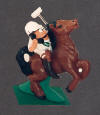 Personalized  polo player figurine on cel phone...he be multi tasking!