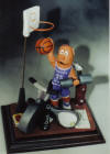 custom trophy with his basketball, riding machine,tennis, golf, weights, personalized gift for the athelete's birthday
