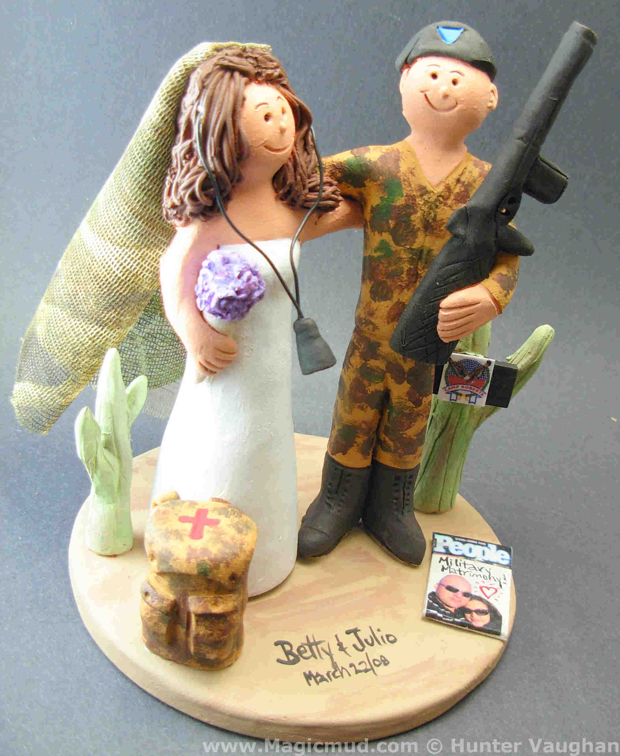 US Military Wedding Cake Topper