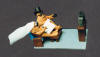 Personalized wedding cake topper Bride & Groom "couch potatoes"