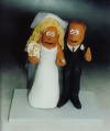 Clay Caricature of Bride and Groom