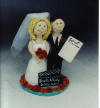  Wedding Cake Topper for couple in the movie industry...its a wrap!