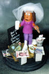 Bridal Shower figurine, with all her personalized items