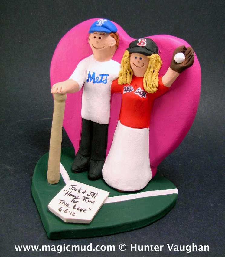 Wedding Cake Toppers for Baseball Fans