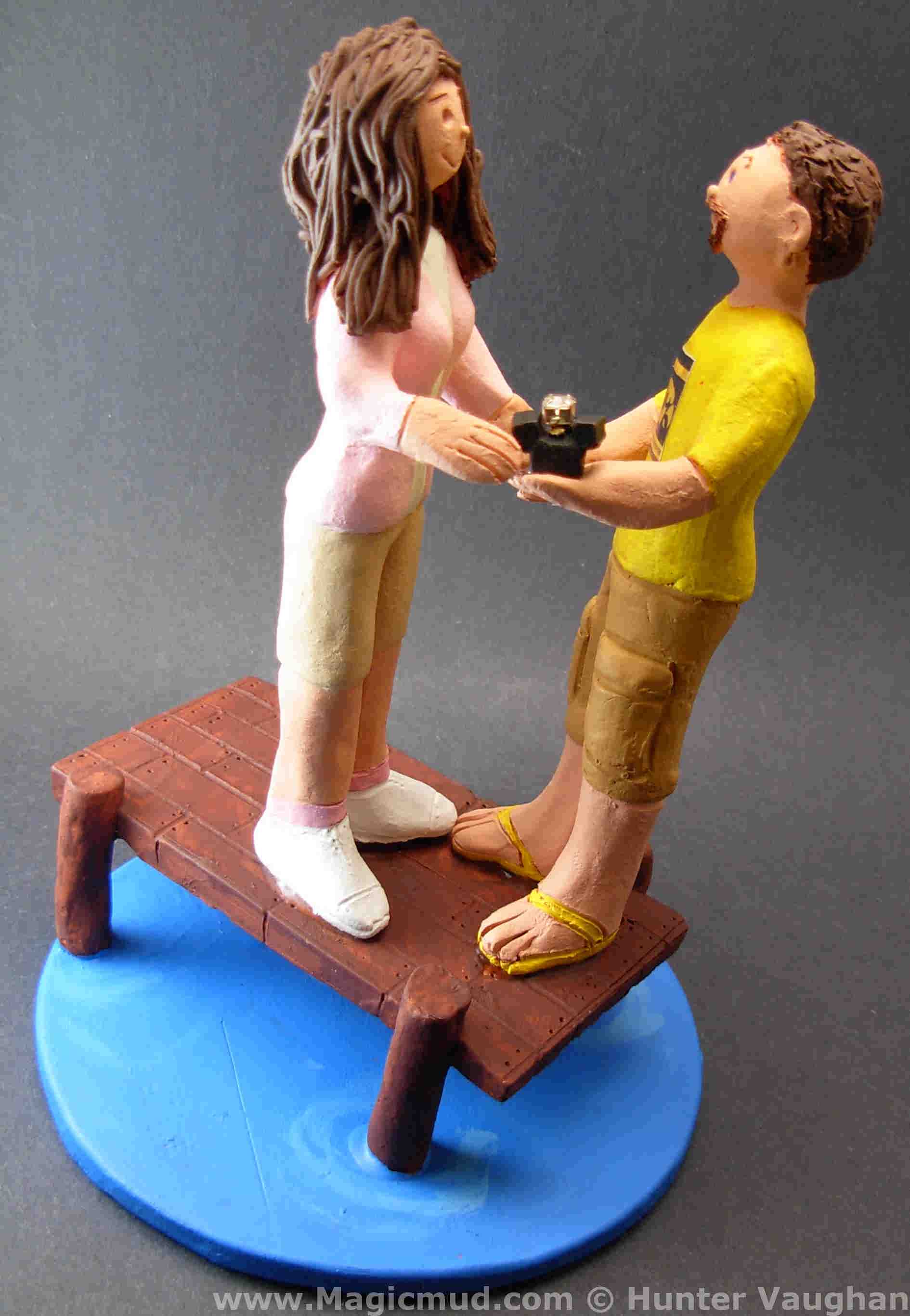 Wedding Proposal Cake Topper