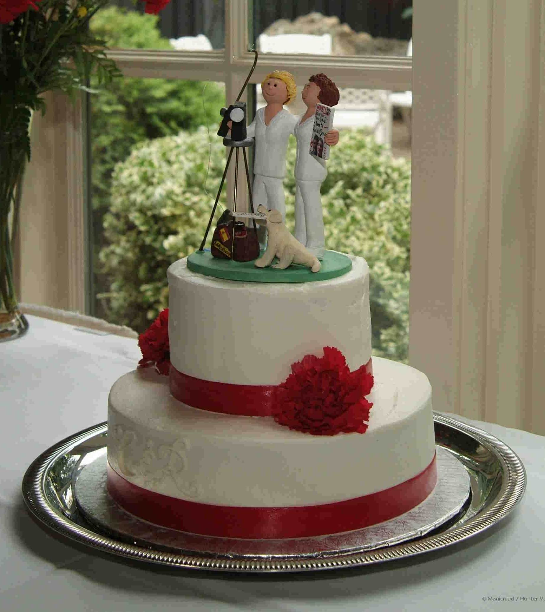 Gay Wedding Cake Topper for Raquel and Carmen!