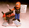 original gift for his 40th birthday,clay caricature of him Bar-b-queing